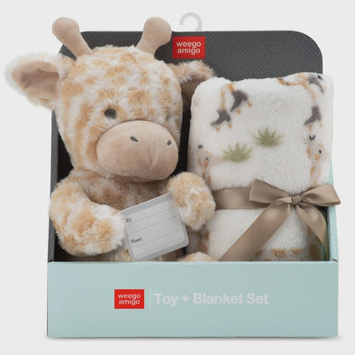 Plush Toy + Blanket- Stevie Necks Giraffe