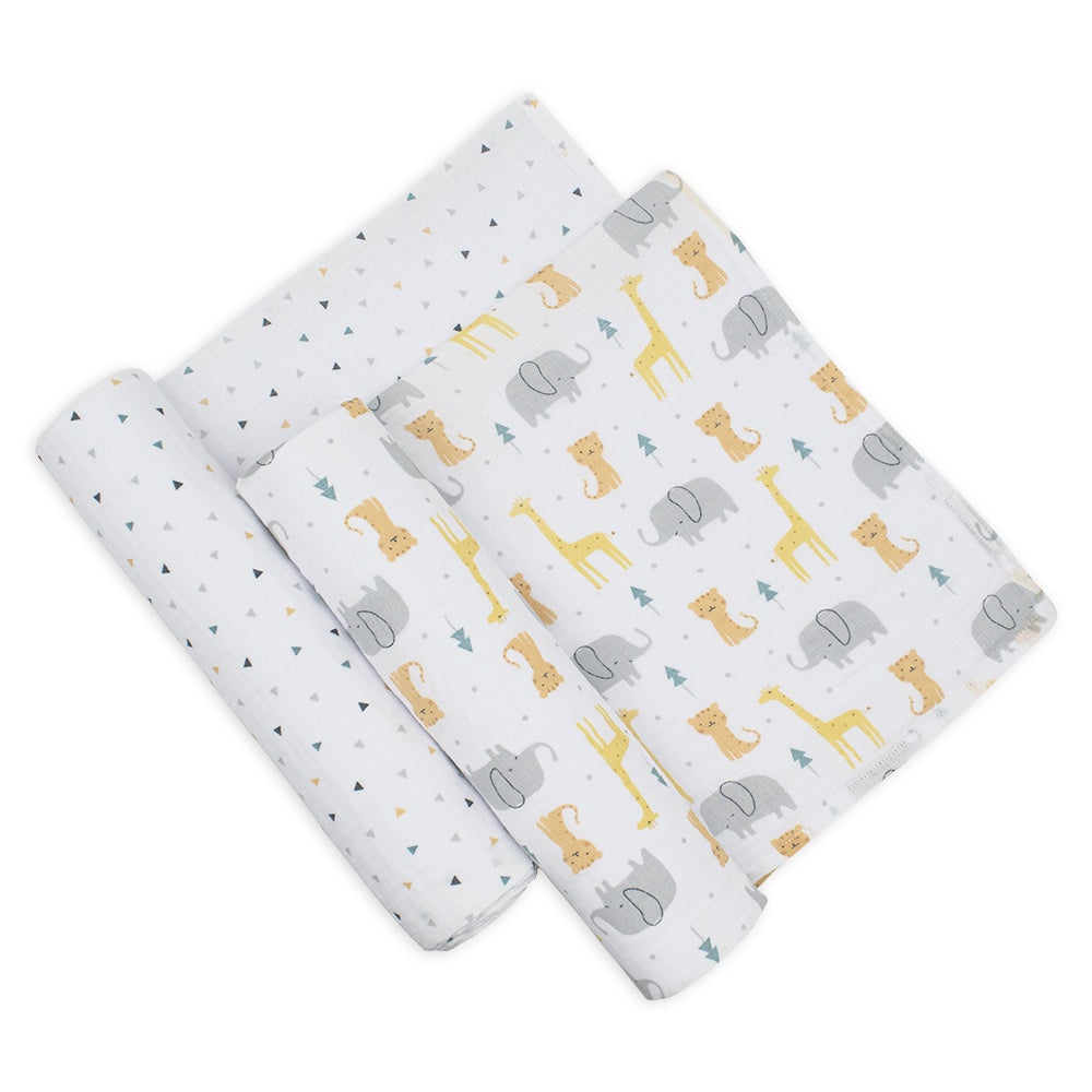 2pk Muslin Swaddles