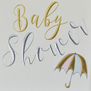 Metallic Baby Shower Card
