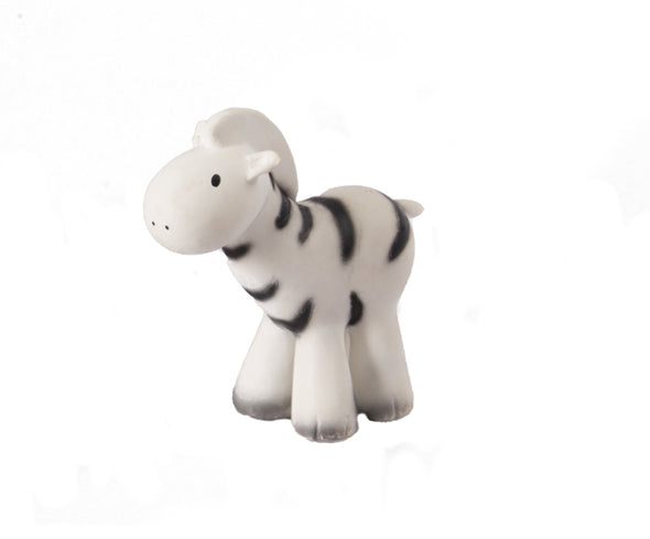 Zoo Animals Teether Rattle - Natural Rubber